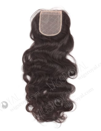 In Stock Indian Remy Hair 18" Natural Wave Natural Color Silk Top Closure STC-14