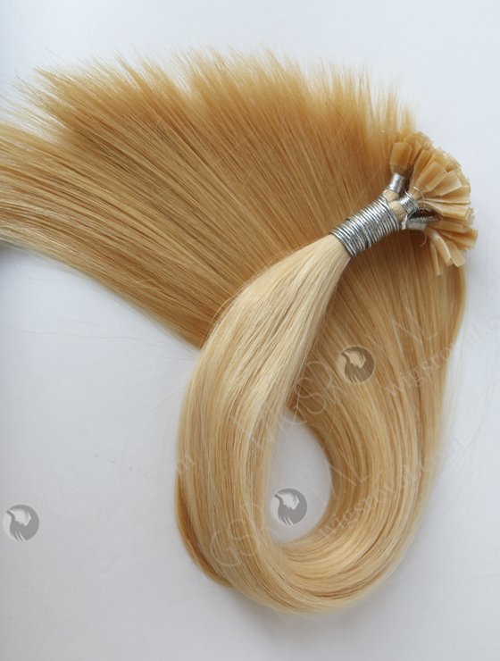 V tip keratin human hair extension European virgin hair 20'' straight #24 color WR-PH-008-16947