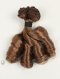 Custom Made Medium Brown Brazilian Virgin Big Loose Curl Weave WR-MW-027