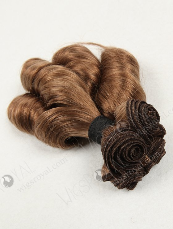 Custom Made Medium Brown Brazilian Virgin Big Loose Curl Weave WR-MW-027-16646