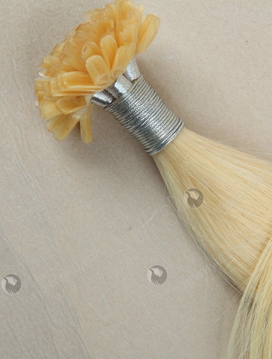 U tip keratin European virgin hair 28'' silky straight #613 color hair wefts WR-PH-007-16953