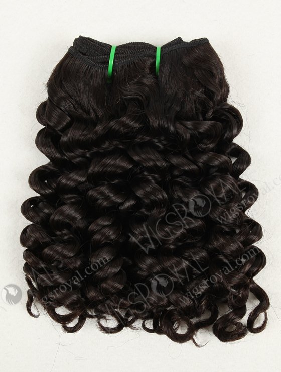Double Draw 12" Spring Curl Natural Color Brazilian Virgin Hair Weave WR-MW-005-16864