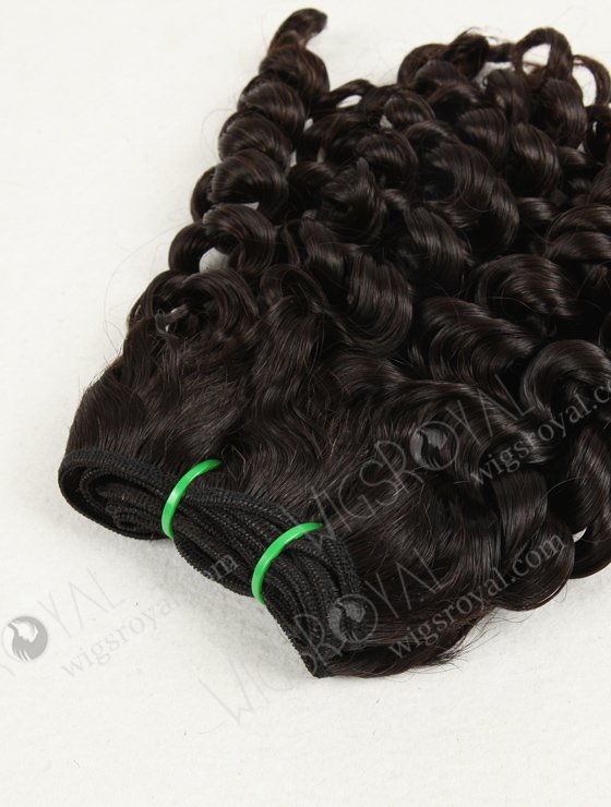 Double Draw 12" Spring Curl Natural Color Brazilian Virgin Hair Weave WR-MW-005-16866