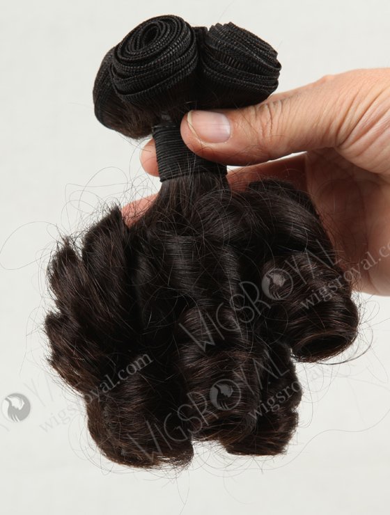 Double Draw 10" Egg Roll Curl Virgin Peruvian Hair Weft WR-MW-003-16877