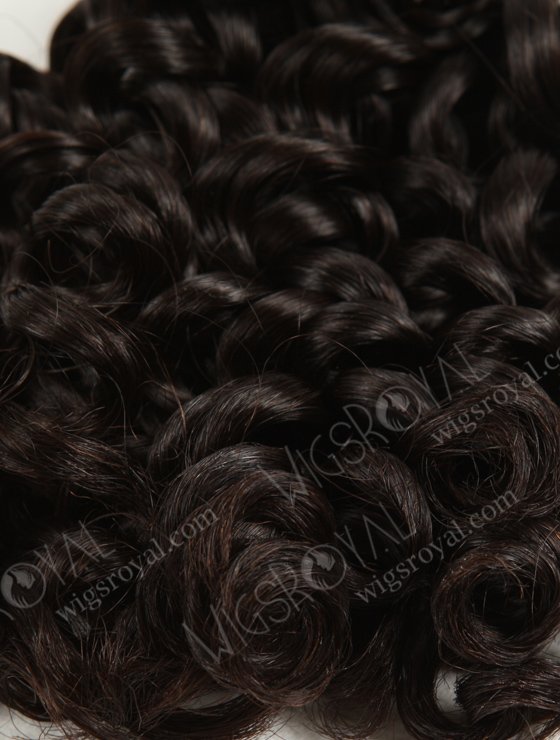 Double Draw 14" Spring Curl Natural Color Peruvian Virgin Hair Weaving WR-MW-006-16858