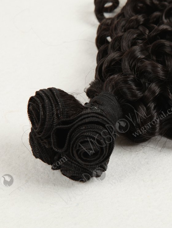       Click              Click     Double Draw 14" Spring Curl Natural Color Peruvian Virgin Hair Weaving WR-MW-006-16861