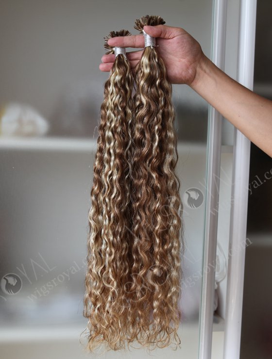 U tip keratin European virgin hair 22'' straight F 30#/27# color WR-PH-019-16894