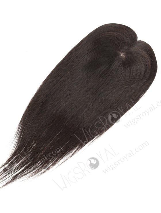 Female Luxury Human Hair Toppers for Thinning Hair | In Stock 5.5"*6" Indian Virgin Hair 16" Straight Natural Color Silk Top Hair Topper-014-17233