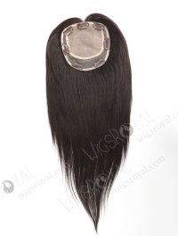 Female Luxury Human Hair Toppers for Thinning Hair | In Stock 5.5"*6" Indian Virgin Hair 16" Straight Natural Color Silk Top Hair Topper-014