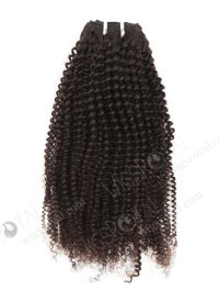 In Stock Brazilian Virgin Hair 22" Afro Curl 4mm Natural Color Machine Weft SM-4151