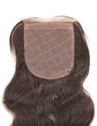 In Stock Brazilian Virgin Hair 12" Natural Wave Natural Color Silk Top Closure STC-46