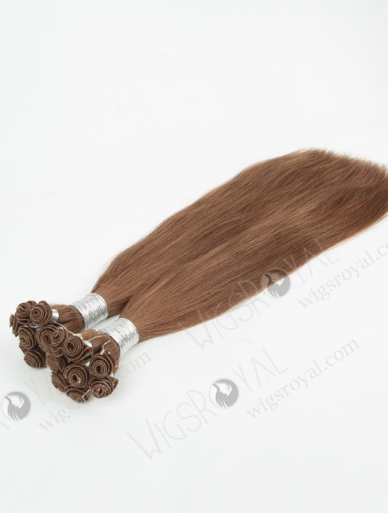 Natural Straight 20'' Cambodian Virgin 8A# Color Hand-tied Weft Hair Extensions WR-HTW-009-17103