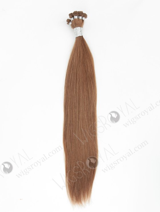 Natural Straight 20'' Cambodian Virgin 8A# Color Hand-tied Weft Hair Extensions WR-HTW-009-17105