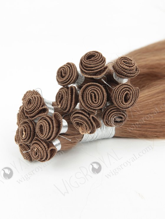 Natural Straight 20'' Cambodian Virgin 8A# Color Hand-tied Weft Hair Extensions WR-HTW-009-17114