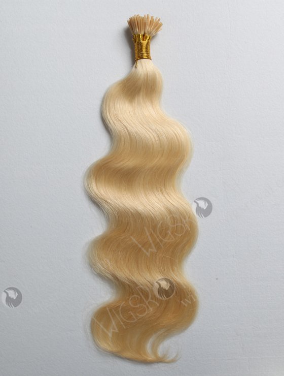 100 keratin tip human hair extension Brazilian virgin hair 18" body wave #613 color WR-PH-004-16968