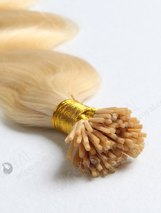 100 keratin tip human hair extension Brazilian virgin hair 18" body wave #613 color WR-PH-004-16969