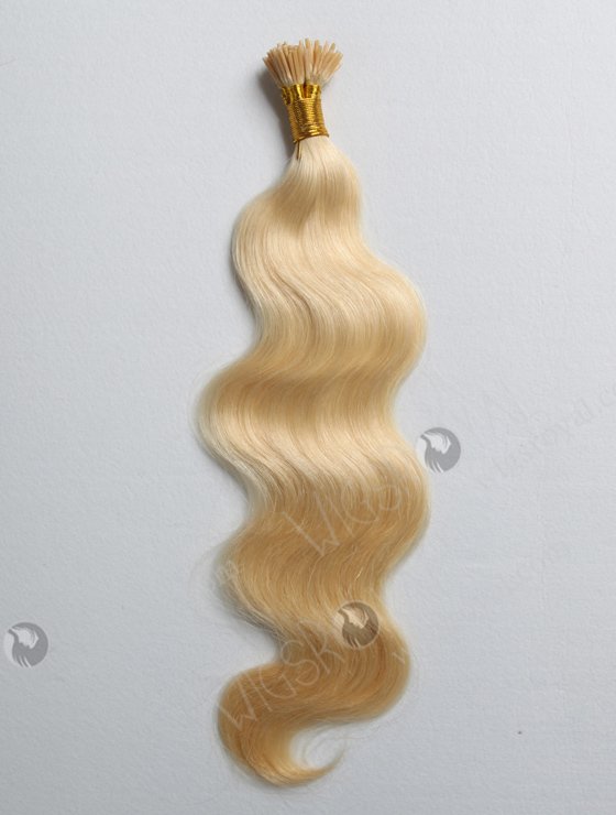 100 keratin tip human hair extension Brazilian virgin hair 18" body wave #613 color WR-PH-004-16971