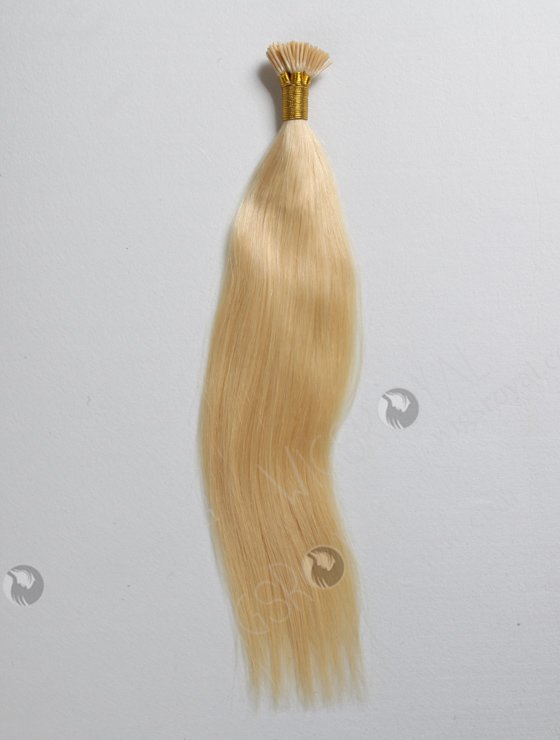 Blonde I-tip hair extension Chinese virgin hair 18" straight #613 color WR-PH-005-16963