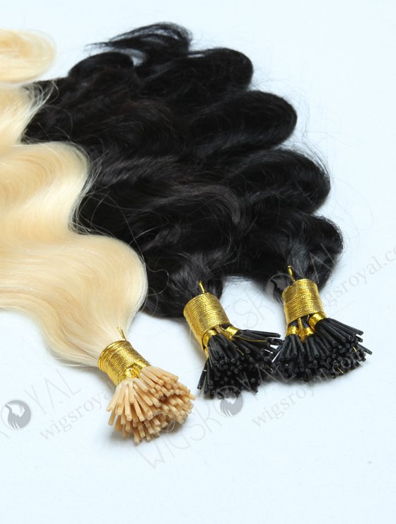 Wholesale I-tip Brazilian hair extension 18" body wave #1 color WR-PH-003-16979