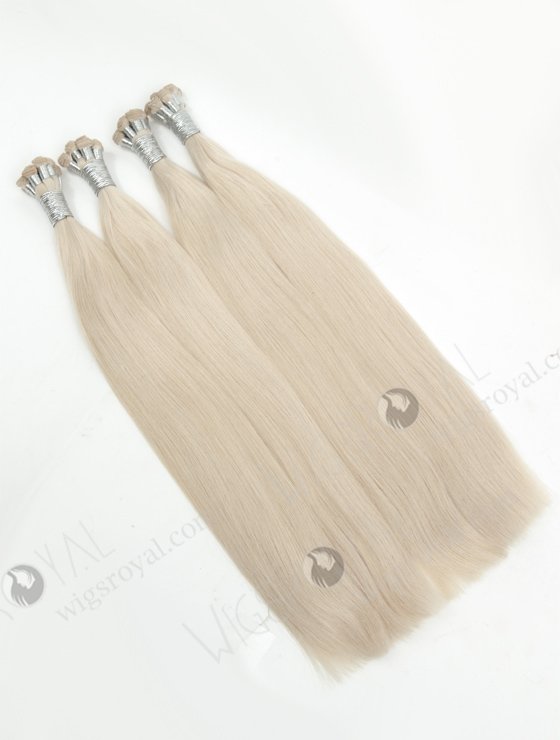 Cut Point White Color Brazilian Hair Hand Tied Weft WR-HTW-018-16988