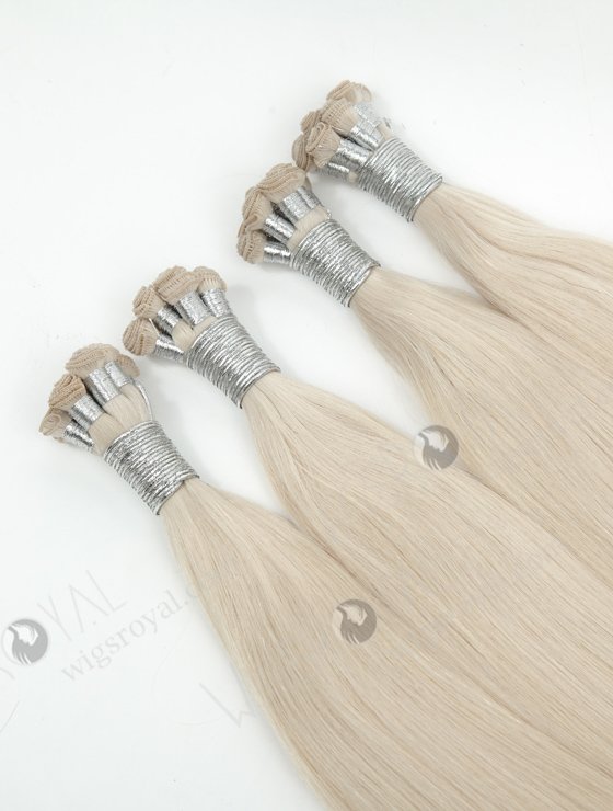 Cut Point White Color Brazilian Hair Hand Tied Weft WR-HTW-018-16992
