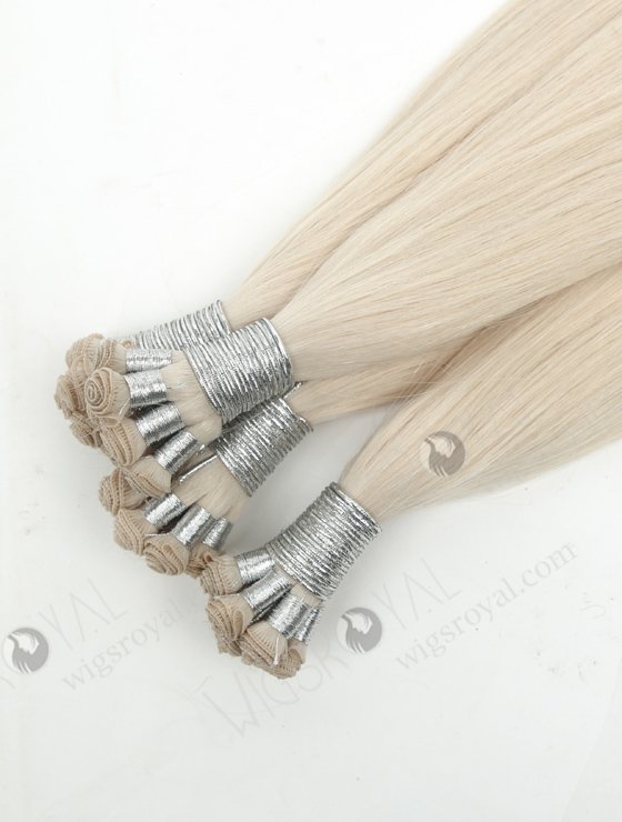 Cut Point White Color Brazilian Hair Hand Tied Weft WR-HTW-018-16991