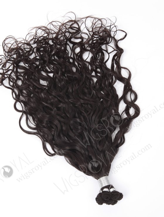 Natural Curly Cuticle Virgin Hand Tied Wefts WR-HTW-003-17182