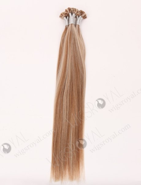 Flat tip keratin European virgin hair 22'' straight F 60#/8# color WR-PH-018