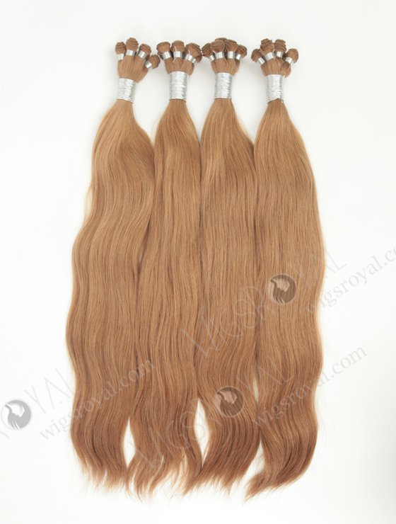 Natural Straight 20'' Brazilian Virgin 8A# Color Hand-tied Weft Hair Extensions WR-HTW-011-17073