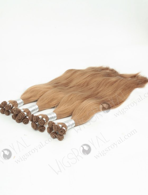 Natural Straight 20'' Brazilian Virgin 8A# Color Hand-tied Weft Hair Extensions WR-HTW-011-17072