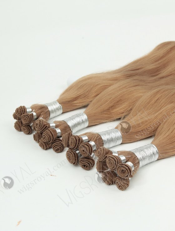 Natural Straight 20'' Brazilian Virgin 8A# Color Hand-tied Weft Hair Extensions WR-HTW-011-17074