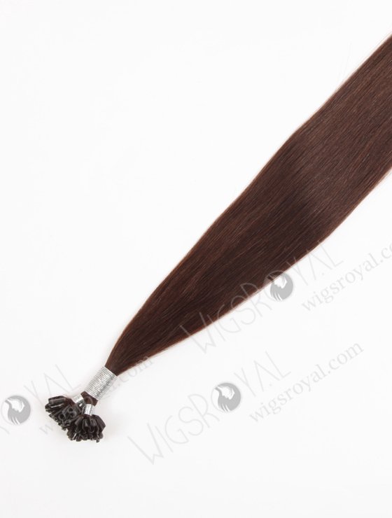 U tip keratin European virgin hair 24'' straight #3 color WR-PH-010-16936