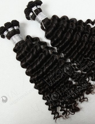 Deep Curl Brazilian Virgin Hand-tied Weft Hair Extensions WR-HTW-004