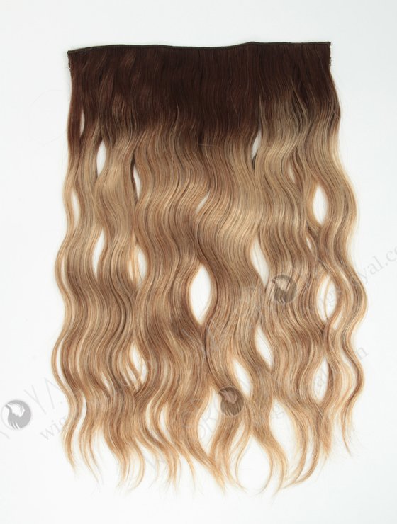 Top Quality Natural Wave Invisible Headband Wire Clip in Halo Hair Extensions WR-HA-002-17543