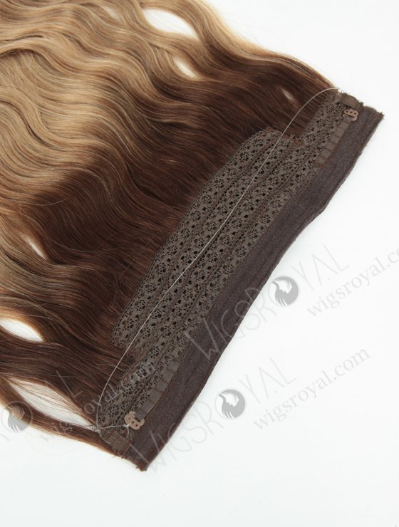 Top Quality Natural Wave Invisible Headband Wire Clip in Halo Hair Extensions WR-HA-002-17548