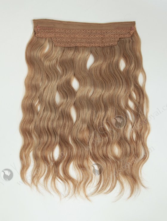 Indian Virgin 18'' Natural Wave Invisible Headband Wire Clip in Halo Hair Extensions WR-HA-004-17566