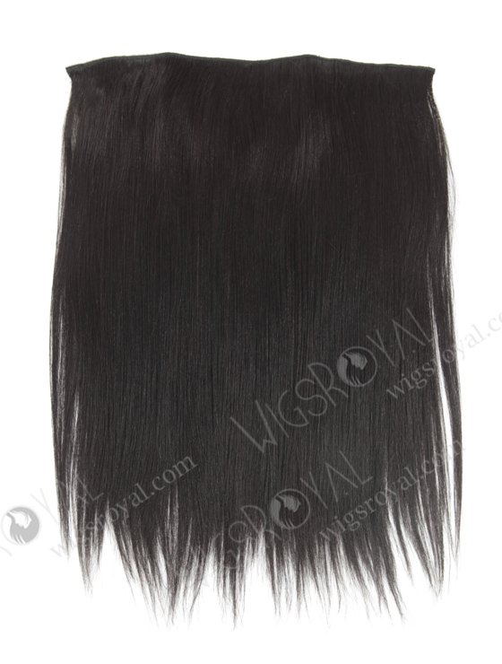 Indian Virgin 14'' Yaki 1b# Color Invisible Headband Wire Clip in Halo Hair Extensions WR-HA-010-17630