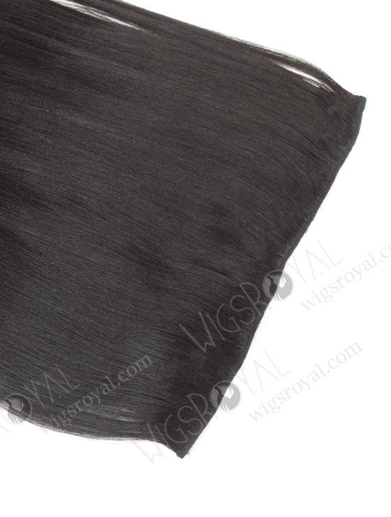 Indian Virgin 14'' Yaki 1b# Color Invisible Headband Wire Clip in Halo Hair Extensions WR-HA-010-17629