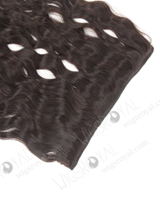 Best Quality 2# Color Human Hair Natural Wave Invisible Headband Wire Clip in Halo Hair Extensions WR-HA-007-17596