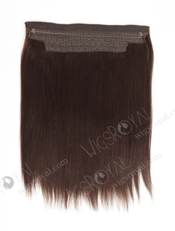Indian Virgin 14'' Yaki Mixed Color Invisible Headband Wire Clip in Halo Hair Extensions WR-HA-012-17651