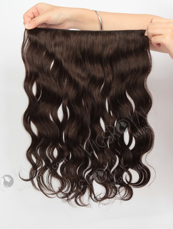 Mixed Color Indian Virgin 16'' Natural Wave Invisible Headband Wire Clip in Halo Hair Extensions WR-HA-006-17592