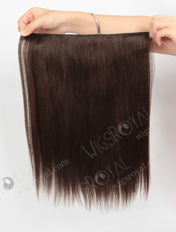 Indian Virgin 14'' Yaki Mixed Color Invisible Headband Wire Clip in Halo Hair Extensions WR-HA-012-17657