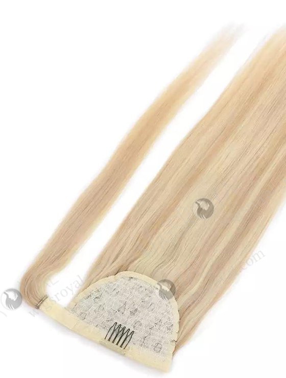 Unprocessed Braided Drawstring Wrap Straight Ponytails Clip in Hair Extension WR-PT-002-17492