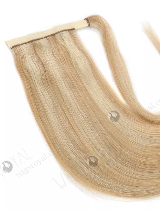 Unprocessed Braided Drawstring Wrap Straight Ponytails Clip in Hair Extension WR-PT-002-17495