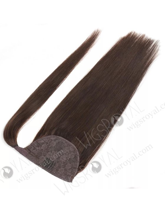 High Quality Best Virgin Human Hair Braided Drawstring Wrap Straight Ponytails WR-PT-005-17525