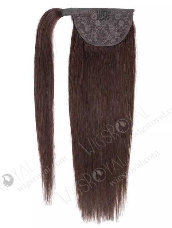 High Quality Best Virgin Human Hair Braided Drawstring Wrap Straight Ponytails WR-PT-005-17527