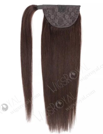 High Quality Best Virgin Human Hair Braided Drawstring Wrap Straight Ponytails WR-PT-005