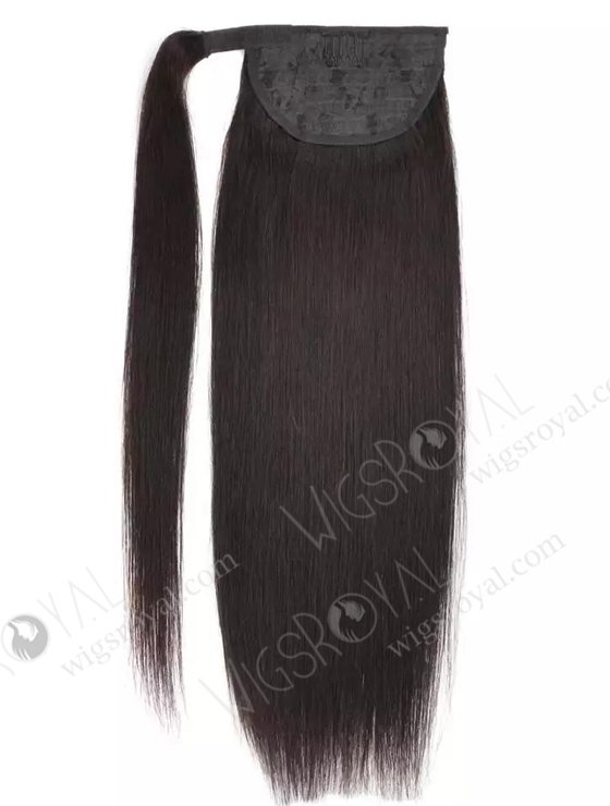 High Quality Best Virgin Human Hair Braided Drawstring Wrap Straight Ponytails WR-PT-005-17526