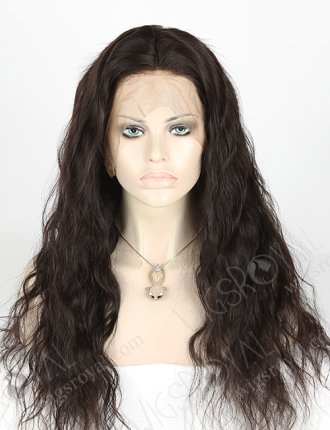 In Stock Brazilian Virgin Hair 22" Natural Wave Natural Color 360 Lace Wig 360LW-04011