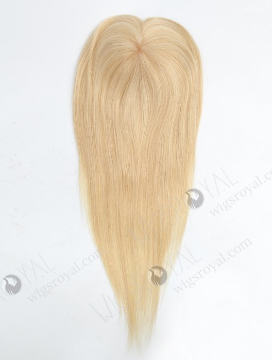 High Quality Blonde Hair Pieces Toppers Female Instant Volume | In Stock 5.5"*6" European Virgin Hair 16" Straight Color 613# Silk Top Hair Topper-041-17943